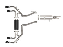 Load image into Gallery viewer, aFe Vulcan Series 2.5in 304SS Cat-Back Exhaust 2021+ Jeep Wrangler 392 6.4L w/ Black Tips - DTX Performance