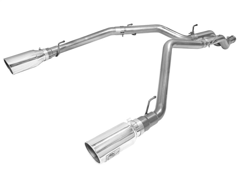 aFe MACHForce XP DPF-Back Exhaust 3in SS w/ 6in Polished Tips 2014 Dodge Ram 1500 V6 3.0L EcoDiesel - DTX Performance