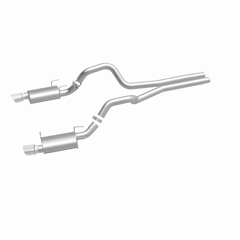 MagnaFlow 13 Ford Mustang Dual Split Rear Exit Stainless Cat Back Performance Exhaust (Street) - DTX Performance