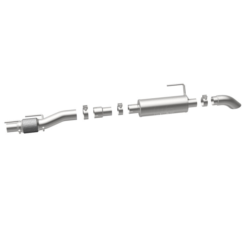 MagnaFlow Cat-Back, SS, 2.5/3in, Turn Down In Front Rear Tire 2015 Ford F150 2.7L V6T Ext Cab - DTX Performance