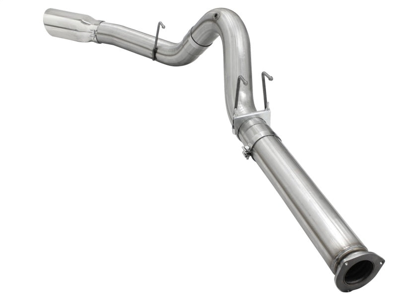 aFe Atlas Exhausts 5in DPF-Back Aluminized Steel Exhaust 2015 Ford Diesel V8 6.7L (td) Polished Tip - DTX Performance