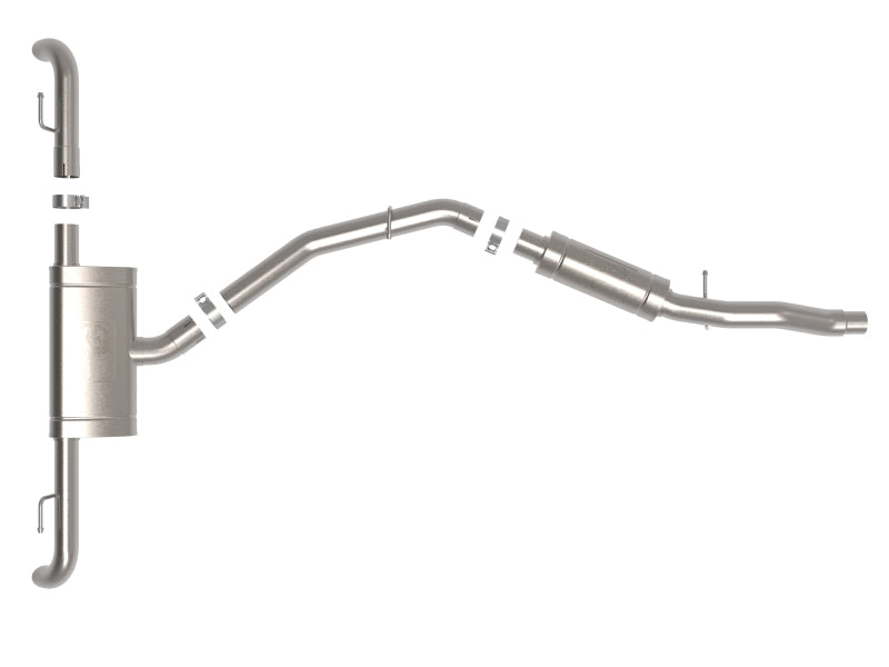 aFe MACH Force-Xp 17-21 Audi Q5 L4-2.0L (T) 3in to 2.5in Stainless Steel Cat-Back Exhaust System - DTX Performance