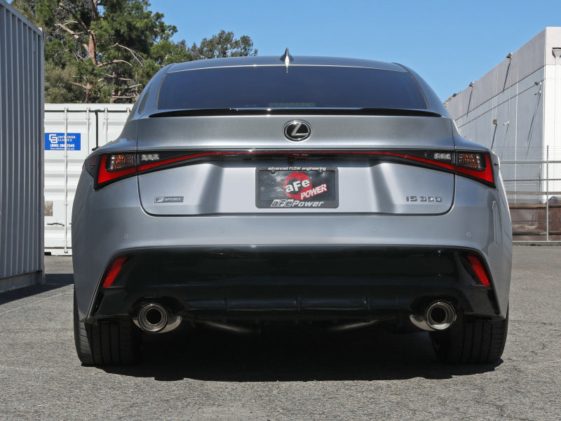 aFe Lexus IS350 14-22 V6-3.5L Takeda Axle-Back Exhaust System- Carbon Fiber Tip - DTX Performance