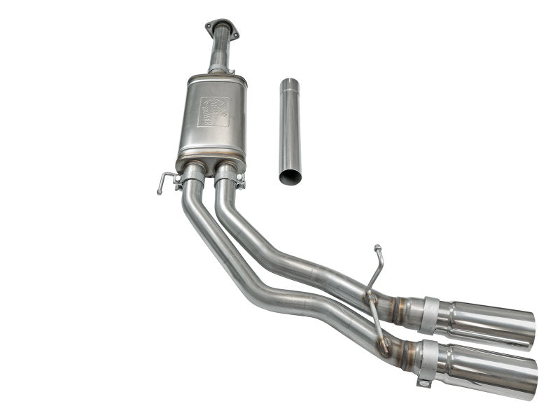 aFe Rebel Exhausts 3in SS Cat-Back 15-16 Ford F-150 EcoBoost V6 2.7/3.5L V8 5.0L w/ Polished Tips - DTX Performance