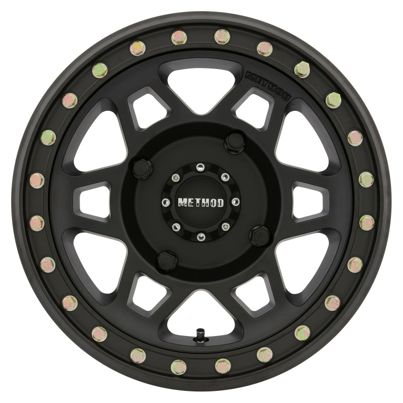 Method MR405 UTV Beadlock 15x7 / 5+2/38mm Offset / 4x156 / 132mm CB Matte Black Wheel - DTX Performance