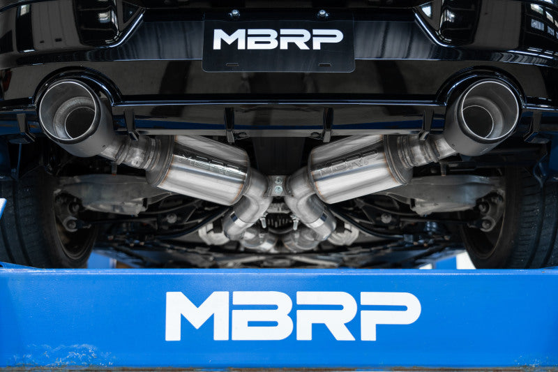 MBRP 23-24 Nissan Z 3.0L Armor Pro T304 Stainless Steel 3in Cat-Back Dual Rear Exit w/ 5in OD Tips - DTX Performance