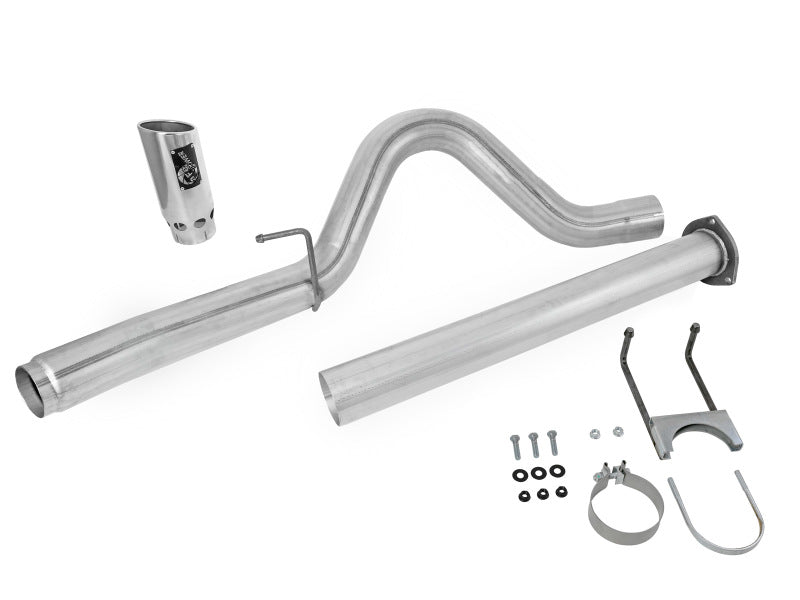 aFe LARGE Bore HD Exhausts DPF-Back SS-409 EXH DB Ford Diesel Trucks 11-12 V8-6.7L (td) - DTX Performance