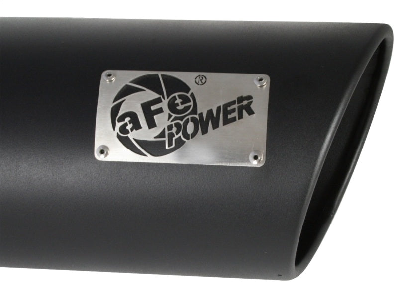 aFe MACH Force-XP 409 SS Right Side Single Wall Exhaust Tip 5in Inlet x 7in Outlet x 15in L - DTX Performance