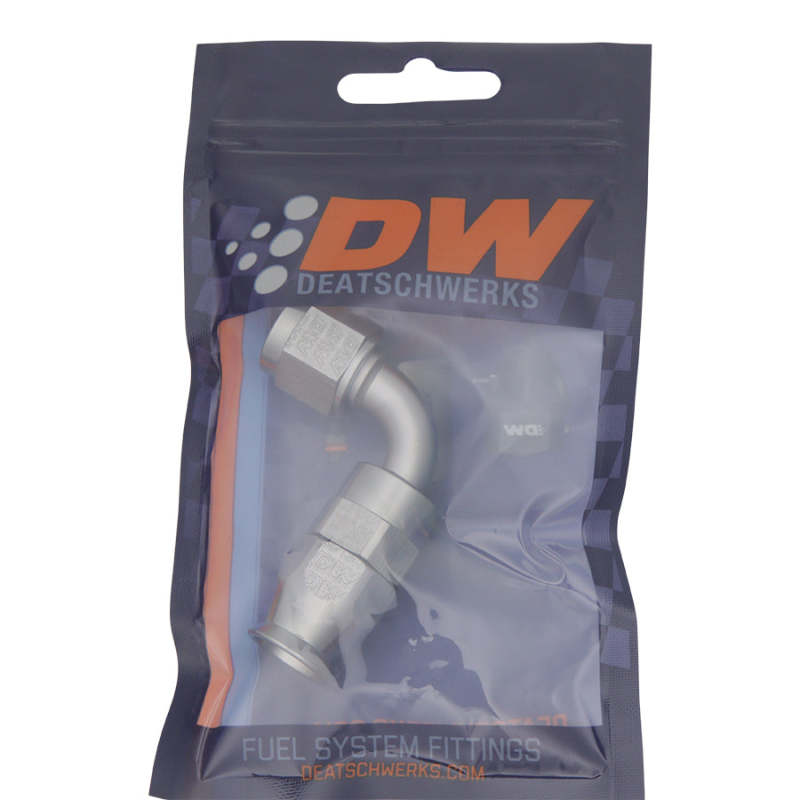 DeatschWerks 6AN Female Swivel 90-Degree Hose End PTFE (Incl. 1 Olive Insert) - DTX Performance