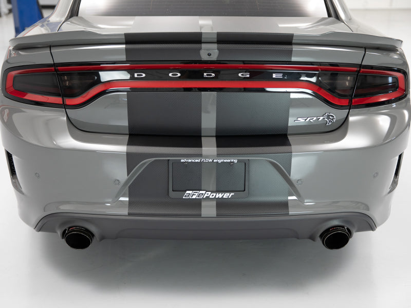 aFe MACH Force-XP 4-1/2in Carbon Fiber OE Replacement Exhaust Tips - 15-19 Dodge Charger/Hellcat - DTX Performance