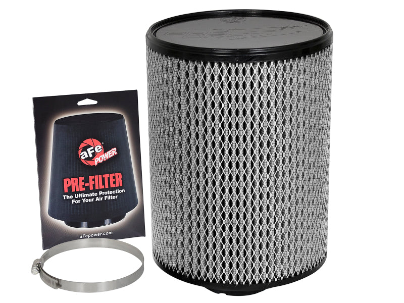 aFe MagnumFLOW Pro DRY S Air Filter 4in F x 8-1/2in B x 8-1/2in T x 11in H - DTX Performance