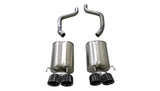 Corsa 09-13 Chevrolet Corvette (C6) 6.2L Black Sport Axle-Back Exhaust w/4.5in Tips