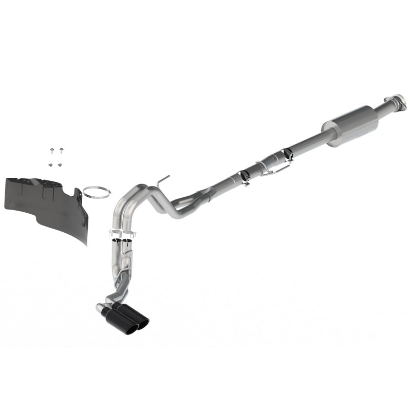 Ford Racing 21-22 F-150 2.7L/3.5L/5.0L Side Exit Extreme Exhaust - Black Tips - DTX Performance