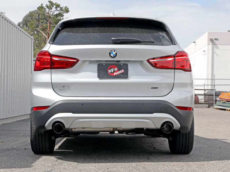 aFe MACHForce XP Exhausts Axle-Back 15-21 BMW X1 2.0L (t) (SS w/Black Tips) - DTX Performance