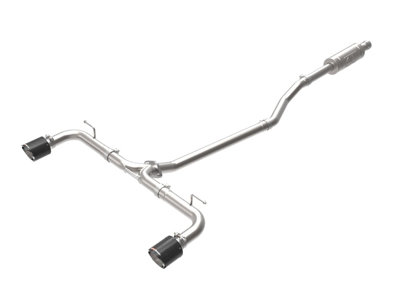 aFe Takeda 2-1/2in 304 SS Cat-Back Exhaust w/ Carbon Fiber Tips 14-18 Mazda 3 L4 2.0L/2.5L - DTX Performance