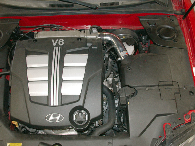 K&N 03 Hyundai Tiburon 2.7L-V6 Silver Typhoon Short Ram Intake - DTX Performance