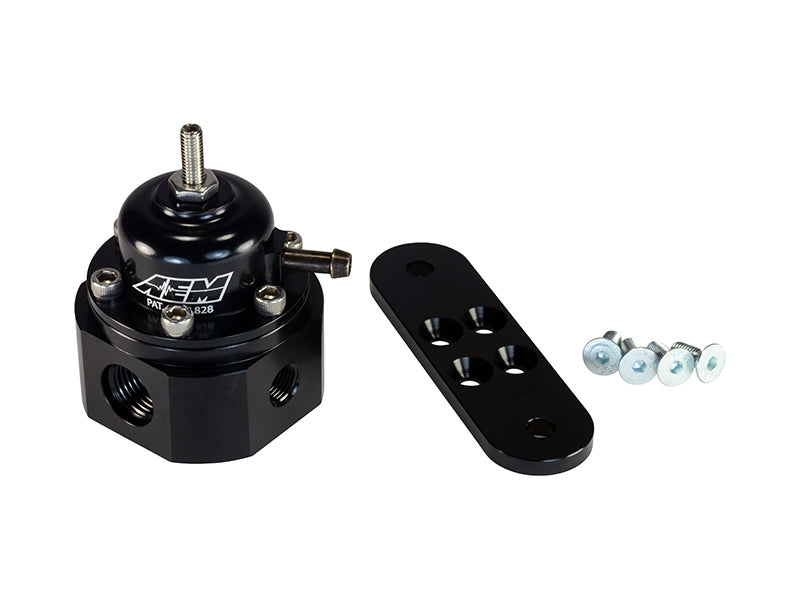 AEM Universal Black Adjustable Fuel Pressure Regulator - DTX Performance