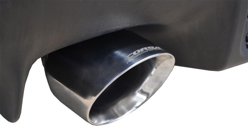 Corsa 08-14 Mitsubishi Lancer Evolution X Sedan 2.0L Polished Sport Dual Rear Cat-Back Exhaust - DTX Performance