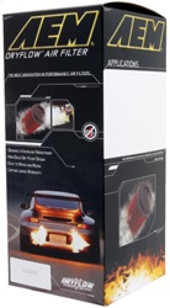 AEM 08 Chevy Express Van 4.8/6.0L V8 3.313in ID x 5.313in OD x 13.25in H Replacement DryFlow Filter - DTX Performance