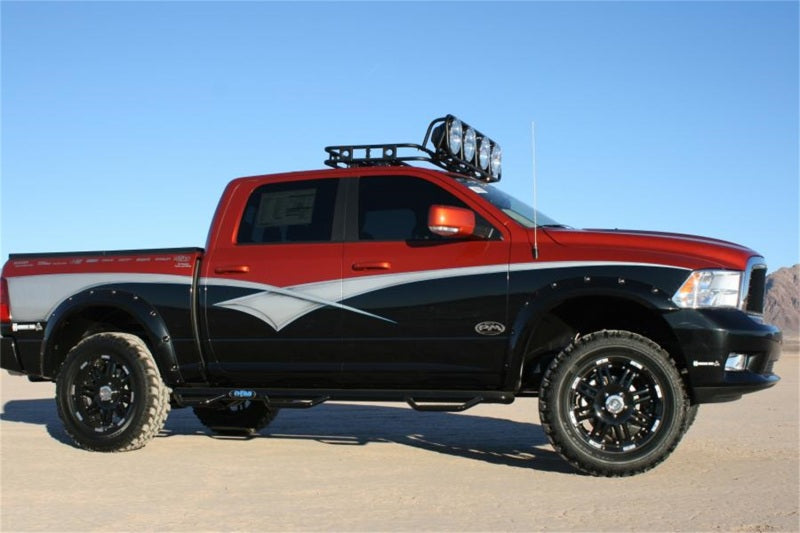 N-Fab Nerf Step 09-15.5 Dodge Ram 1500 Crew Cab 5.7ft Bed - Gloss Black - Bed Access - 3in - DTX Performance