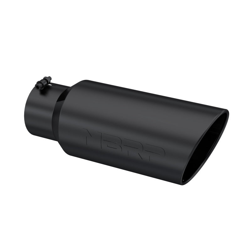 MBRP Universal Tip 7in O.D. Rolled End 5in inlet 18in length Black - DTX Performance