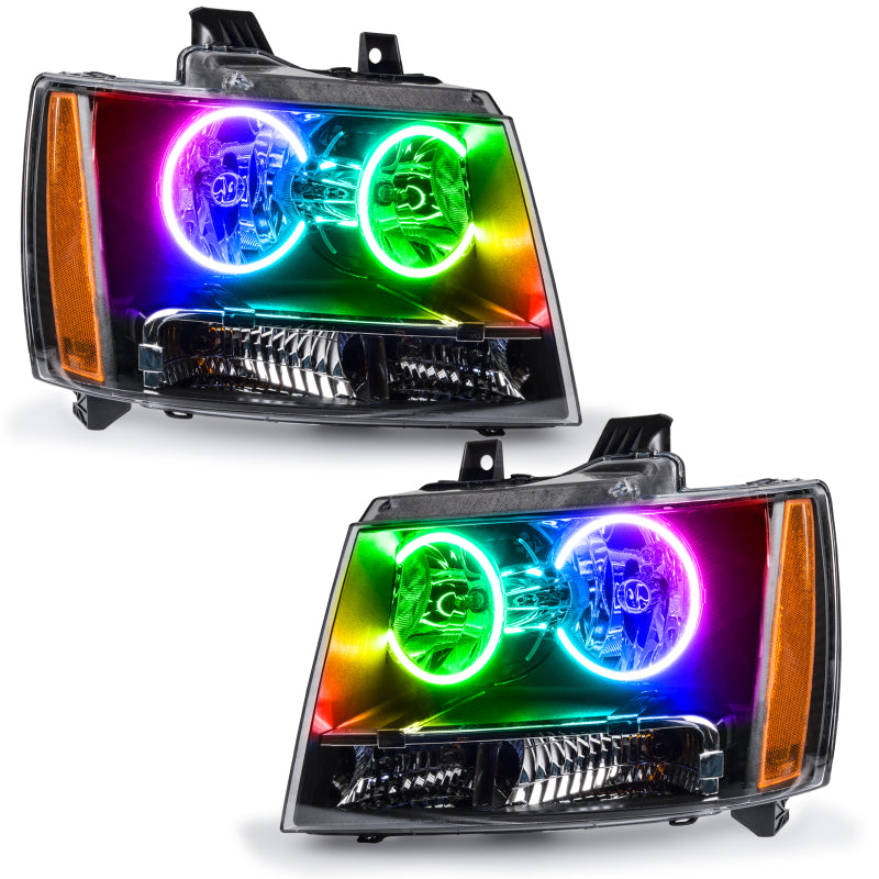 Oracle 07-13 Chevrolet Avalanche Pre-Assembed SMD Headlights - ColorSHIFT - DTX Performance