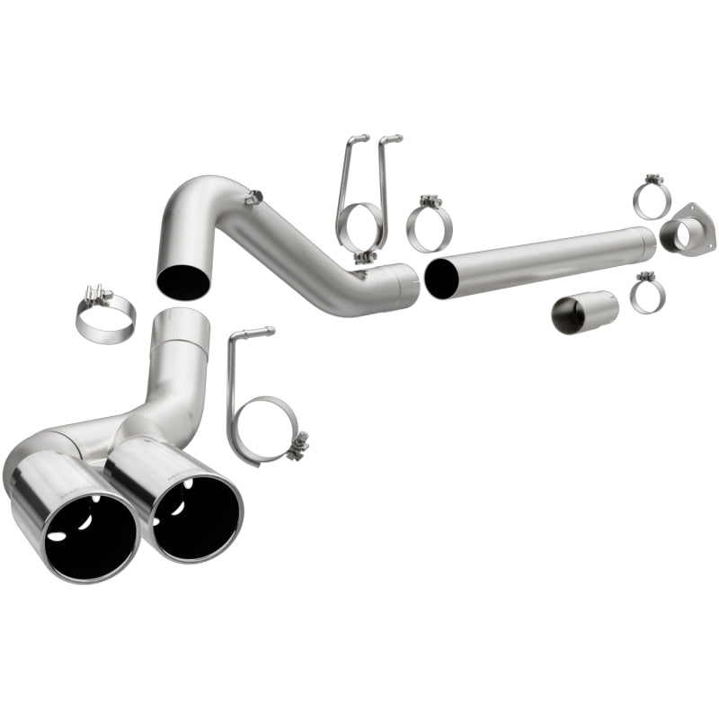 MagnaFlow 08-17 Ford F-250/F-350/F-450 4.6L/6.7 DPF-Back SS 4in Dual Single Passenger Side Rear Exit - DTX Performance