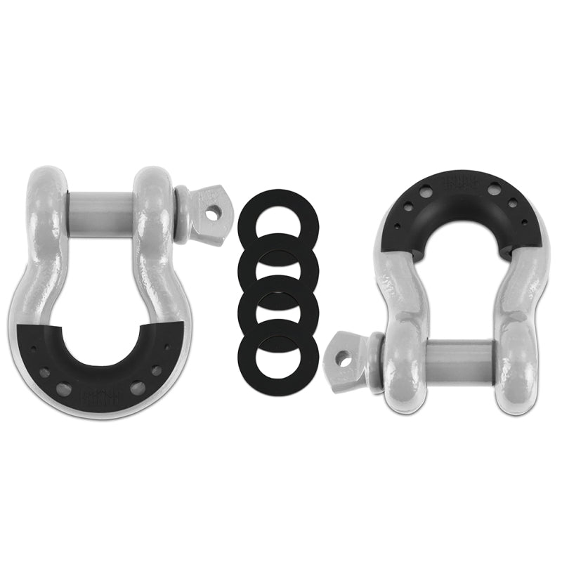 Mishimoto Borne D-Ring Shackle Set Grey - DTX Performance