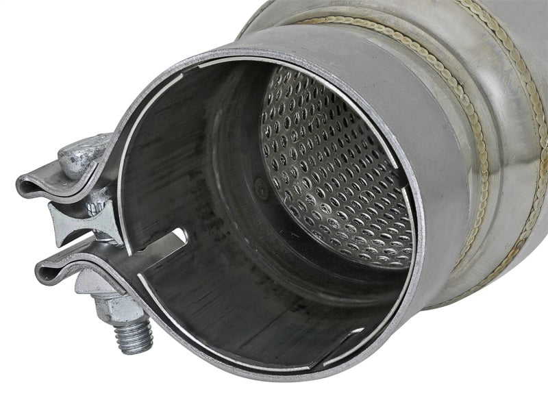 aFe MACH Force-Xp 409 SS Resonator 3in. Inlet/Outlet / 4in. Diameter / 12in. Body / 16in. Length - DTX Performance