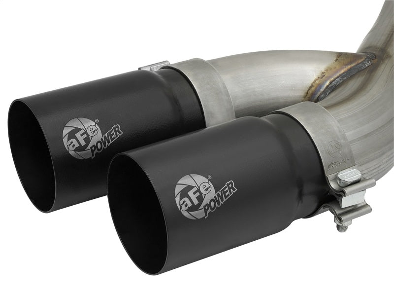 aFe Rebel Series 3-1/2in 409 SS Cat-Back Exhaust System w/Black Tip RAM 2500/3500 14-17 V8 6.4L - DTX Performance