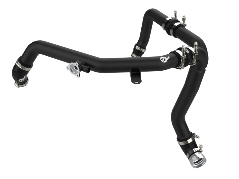 aFe 21-22 Ford Bronco V6-2.7Ltt BladeRunner Alum Hot Charge Pipe - Black - DTX Performance