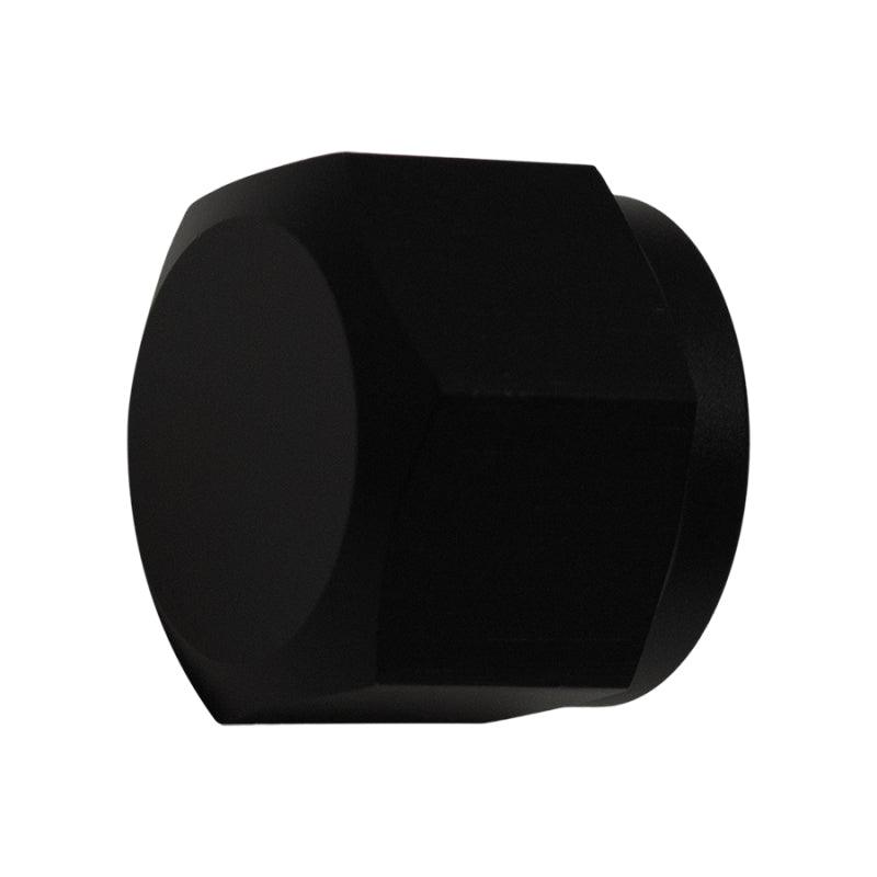 DeatschWerks 10AN Female Flare Cap - Anodized Matte Black - DTX Performance