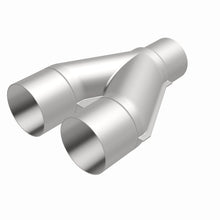 Load image into Gallery viewer, MagnaFlow Universal Trans Y-Pipe All SS 4inch (Dual) 3.5inch (Single) x 13inch (Overall) - DTX Performance