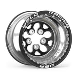 Weld Alpha-1 15x13 / 5x4.75 BP / 5in BS Black Wheel - Black Double Beadlock MT