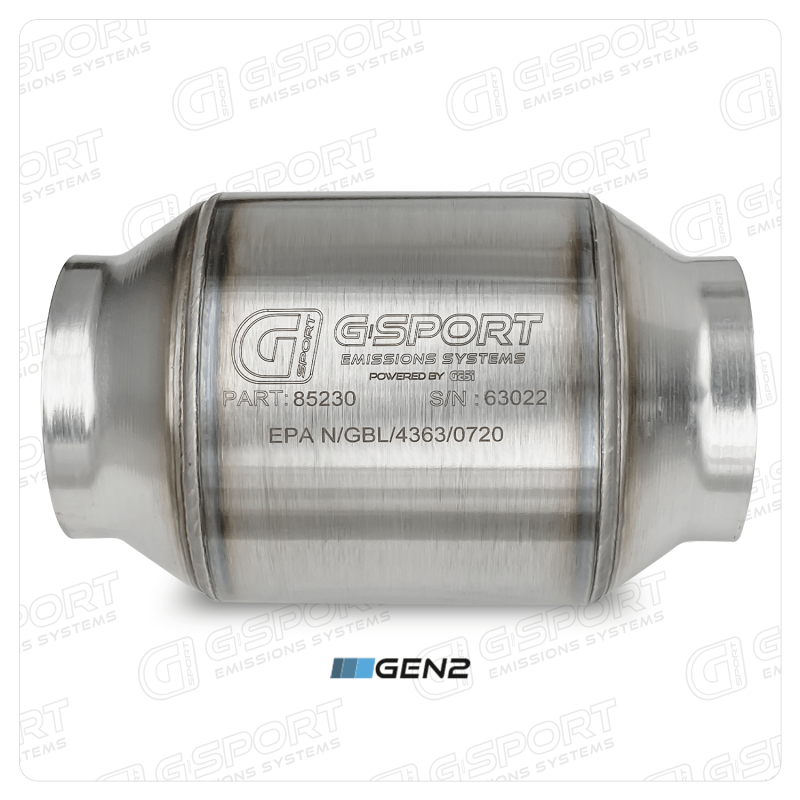 GESI G-Sport 400 CPSI GEN 2 EPA Compliant 3.0in Inlet/Out Catalytic Converter-4.5in x 4in 500-850HP - DTX Performance