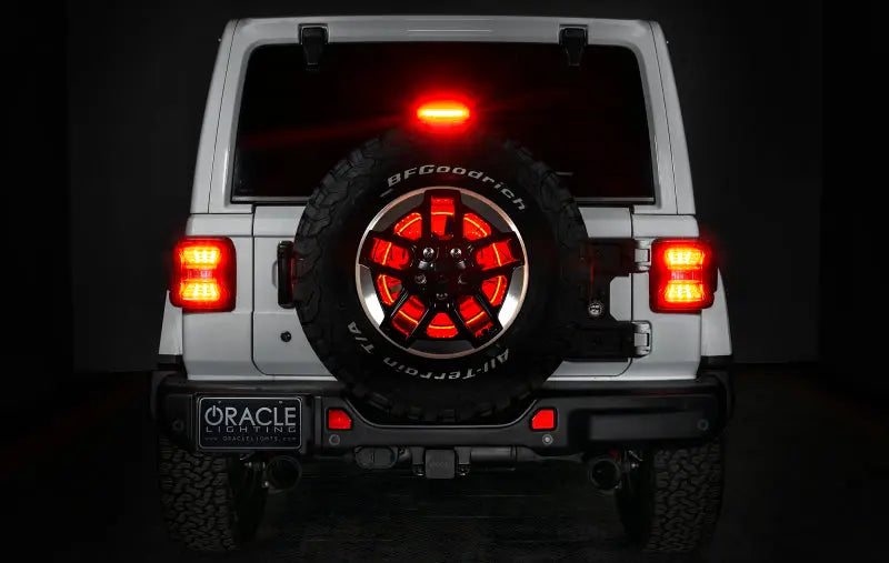 Oracle LED Illuminated Wheel Ring 3rd Brake Light - Red - DTX Performance