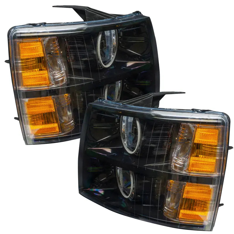 Oracle 07-13 Chevy Silverado SMD HL - Black - Round Style - ColorSHIFT w/ BC1 Controller - DTX Performance