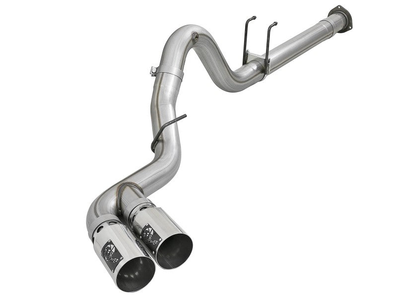 aFe Power 15-16 Ford F250/F350 6.7L Diesel Rebel XD 4in 409 SS DPF-Back Exhaust System - Pol Tips - DTX Performance