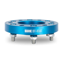 Load image into Gallery viewer, Mishimoto Borne Off-Road Wheel Spacers - 6x139.7 - 78.1 - 38.1mm - M14x1.5 - Blue - DTX Performance