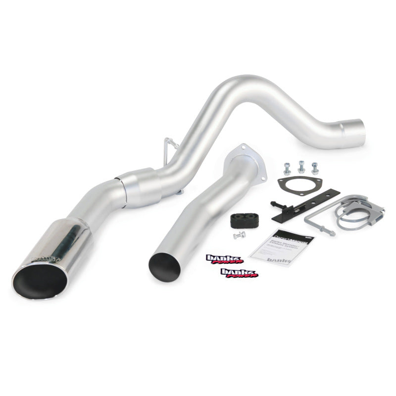 Banks Power 07-10 Chevy 6.6L LMM ECSB-CCLB Monster Exhaust System - SS Single Exhaust w/ Chrome Tip - DTX Performance