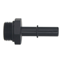 Load image into Gallery viewer, DeatschWerks 8AN ORB Male to 3/8in Male EFI Quick Connect Adapter - Anodized Matte Black - DTX Performance