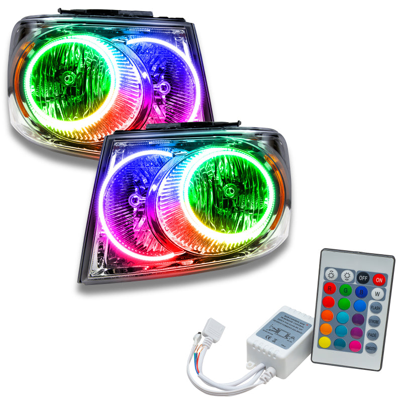 Oracle 07-09 Dodge Durango SMD HL - Chrome - ColorSHIFT w/ Simple Controller - DTX Performance