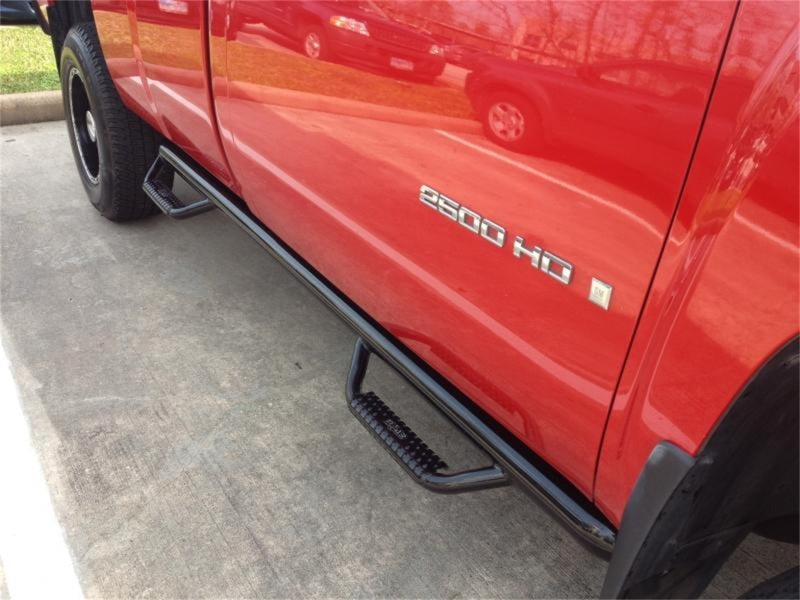 N-Fab Nerf Step 02-08 Dodge Ram 1500/2500 Regular Cab 6.4ft Bed - Gloss Black - Bed Access - 3in - DTX Performance