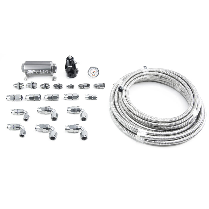 DeatschWerks 05-19 Yukon/Tahoe/Suburban DW400 Pump Module Return Plumbing Kit SS PTFE - DTX Performance