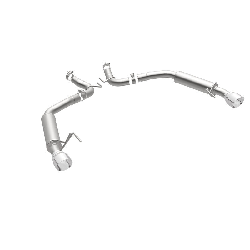 MagnaFlow Axle Back, SS, 2.5in, Competition, Dual Split Polish 4.5in Tip 2015 Ford Mustang Ecoboost - DTX Performance