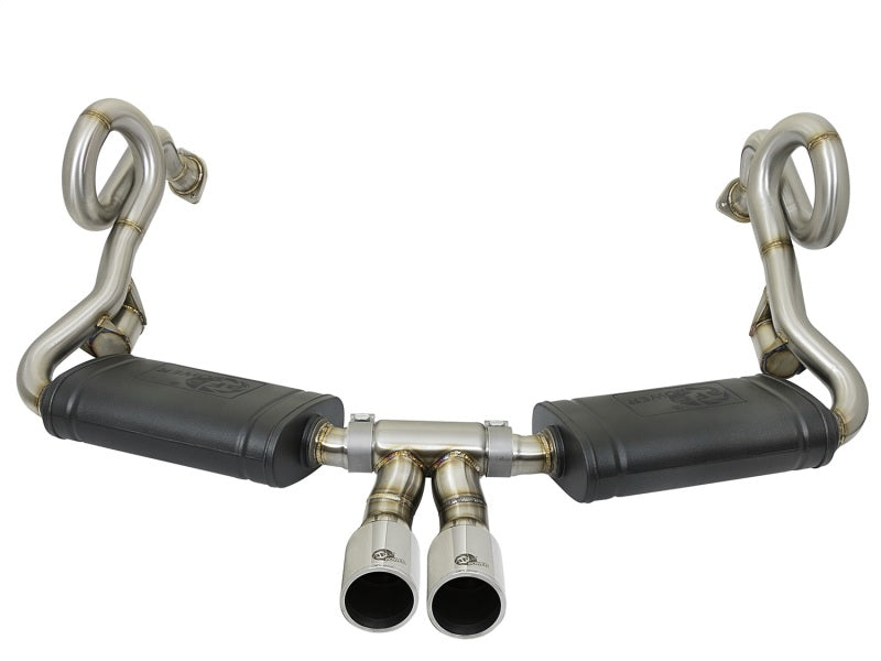 aFe MACHForce-Xp 2in 304 SS Cat-Back Exhaust w/Polished Tips 13-16 Porsche Boxster/Cayman 2.7L/3.4L - DTX Performance