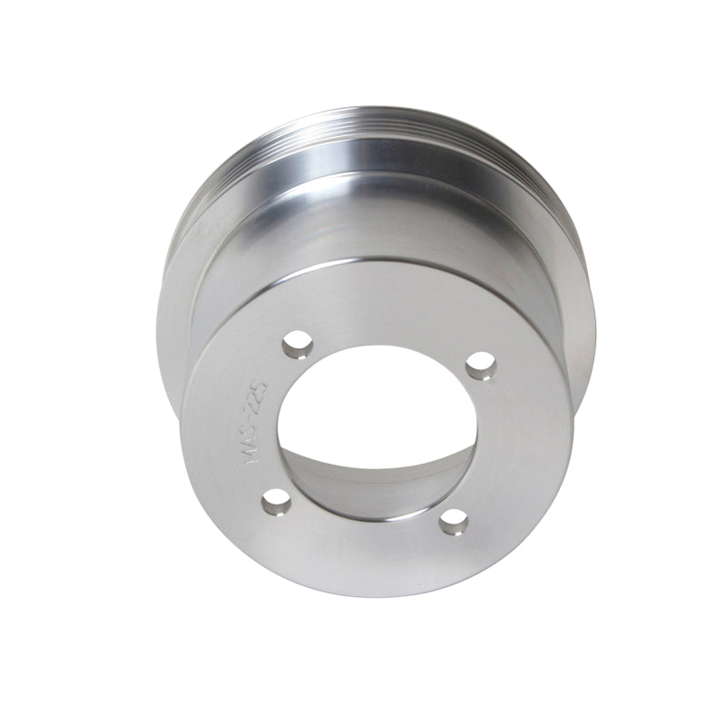 BBK 94-98 Mustang 3.8 V6 Underdrive Pulley Kit - Lightweight CNC Billet Aluminum (2pc) - DTX Performance