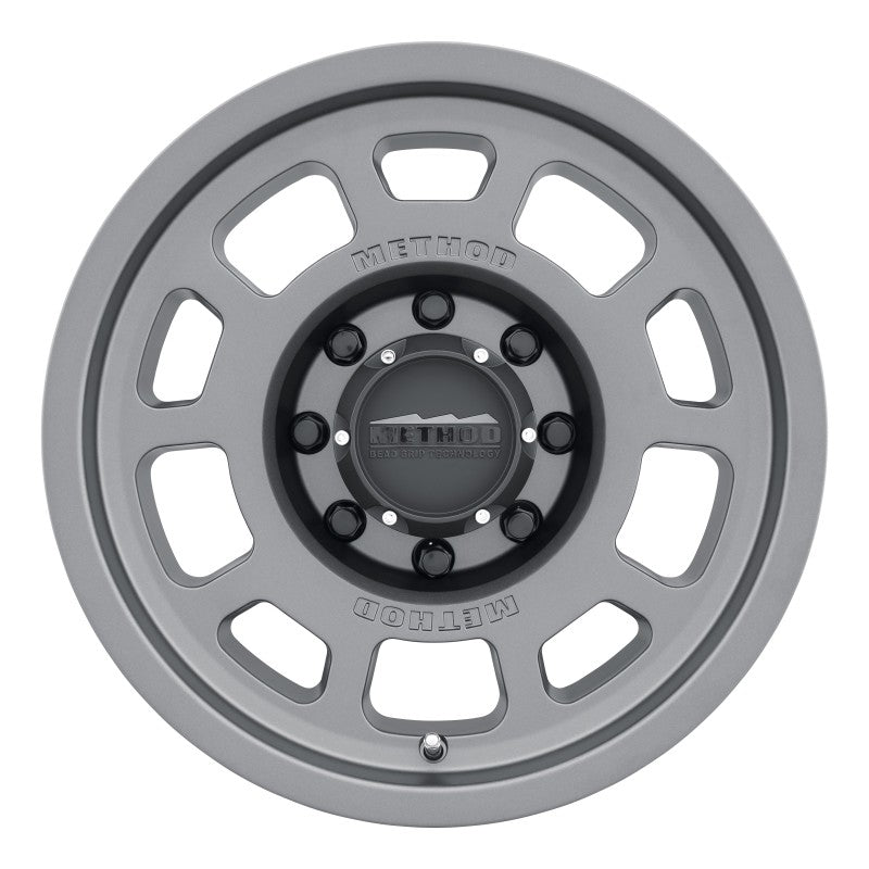 Method MR705 17x8.5 0mm Offset 8x170 130.81mm CB Titanium Wheel - DTX Performance