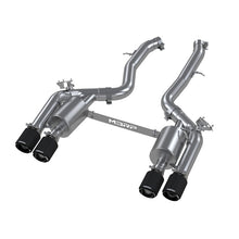 Load image into Gallery viewer, MBRP 18-22 BMW M2 Competition 3.0L T304 SS 3in Resonator-Back Exhaust Quad Rear w/ Carbon Fiber Tips - DTX Performance