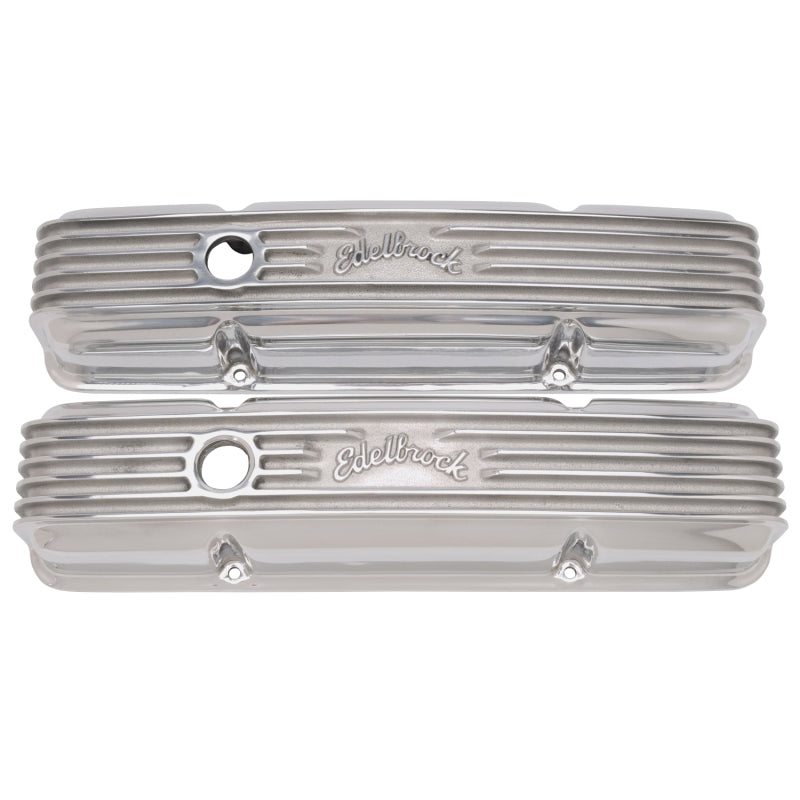 Edelbrock Valve Cover Classic Series Chevrolet 1959-1986 262-400 CI V8 Polshed - DTX Performance